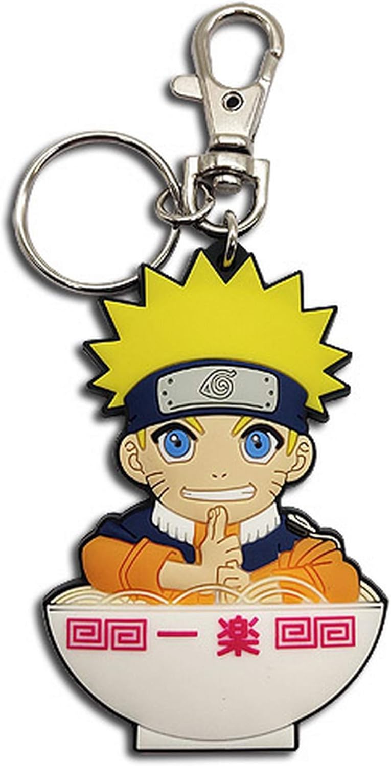 Great Eastern Entertainment Naruto - Naruto in Ramen Bowl PVC Keychain