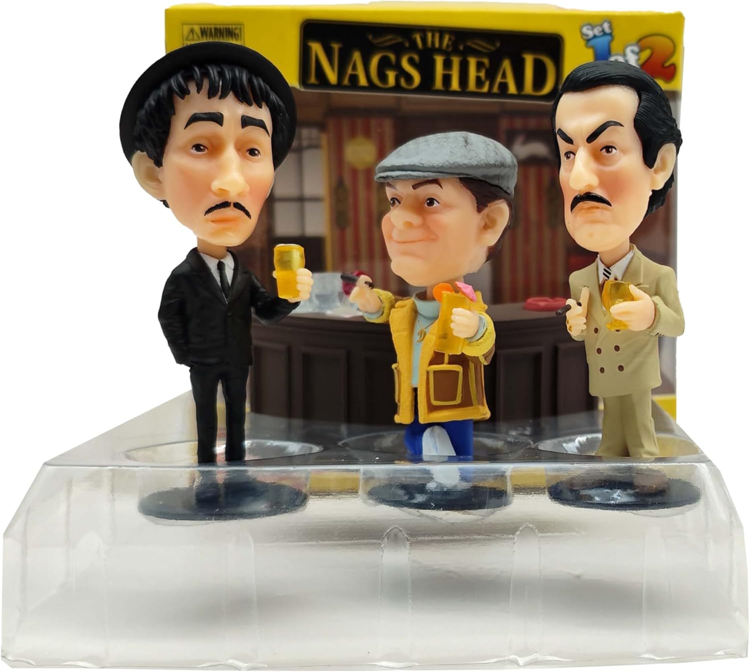 Sporting Profiles Only Fools and Horses The Nags Head 4 Piece Bobble Buddies Bobblehead Head Box Set 1 Del Boy Boycie Mickey Pearce and Bar