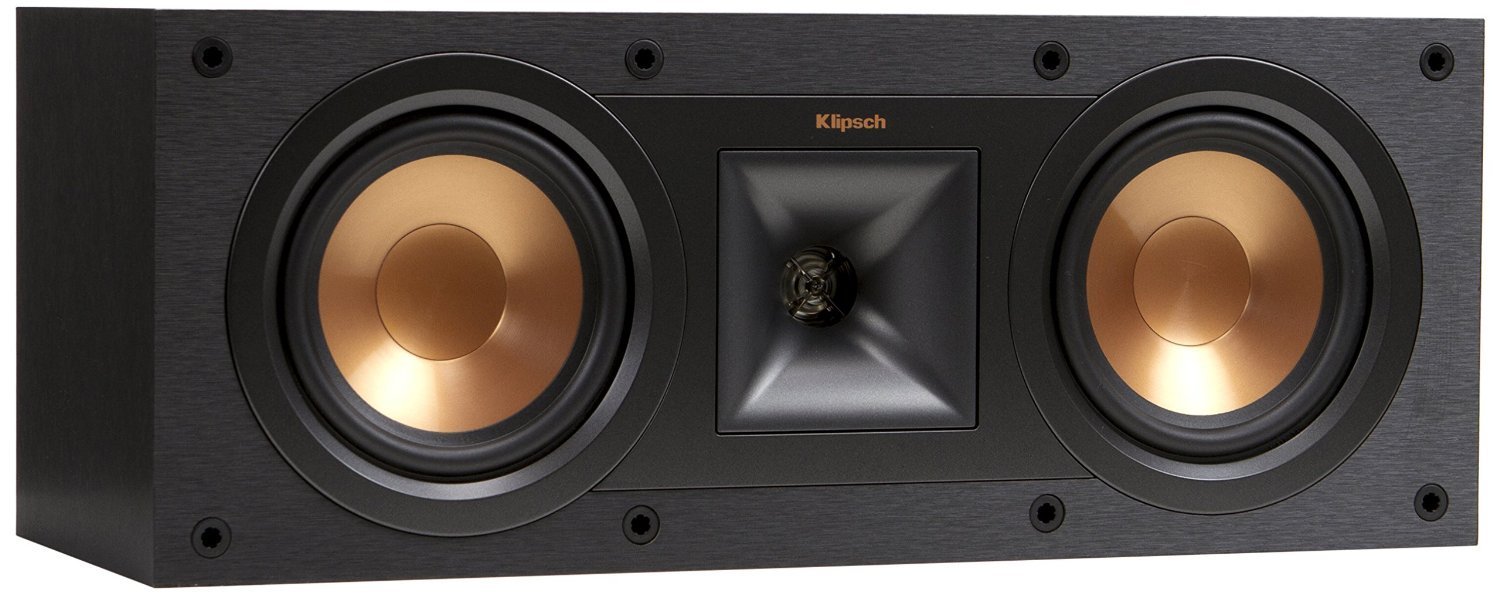 Klipsch Reference R-25C Reference Two-Way Center Channel Speaker, 400W Peak Power