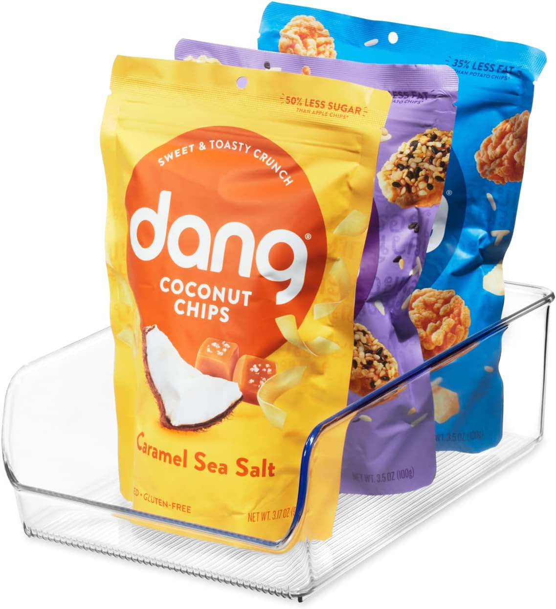 iDesign BPA-Free Plastic Freezer and Fridge Organization Bin for Kitchen, Fridge, Freezer, Pantry and Cabinet Organization, The Linus Collection – 11" x 7" x 3.5", Clear