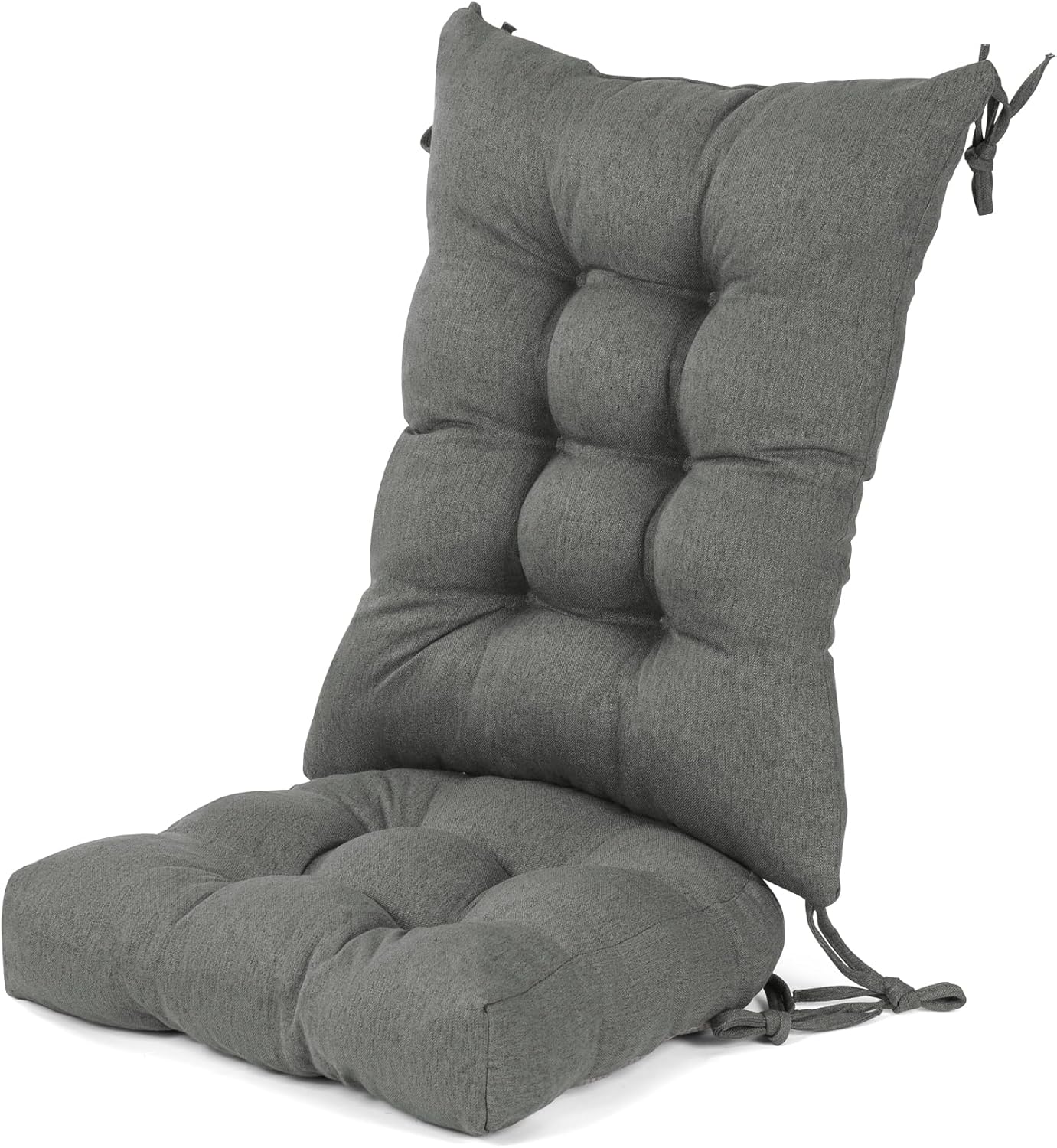 Lokex Rocking Chair Cushion,Double Non-Slip Chair Cushion with Lacing and Non-Slip Bottom，Suitable for Multi-Scene Application Indoor/Outdoor Rocking Chair Cushions (Dark Grey)