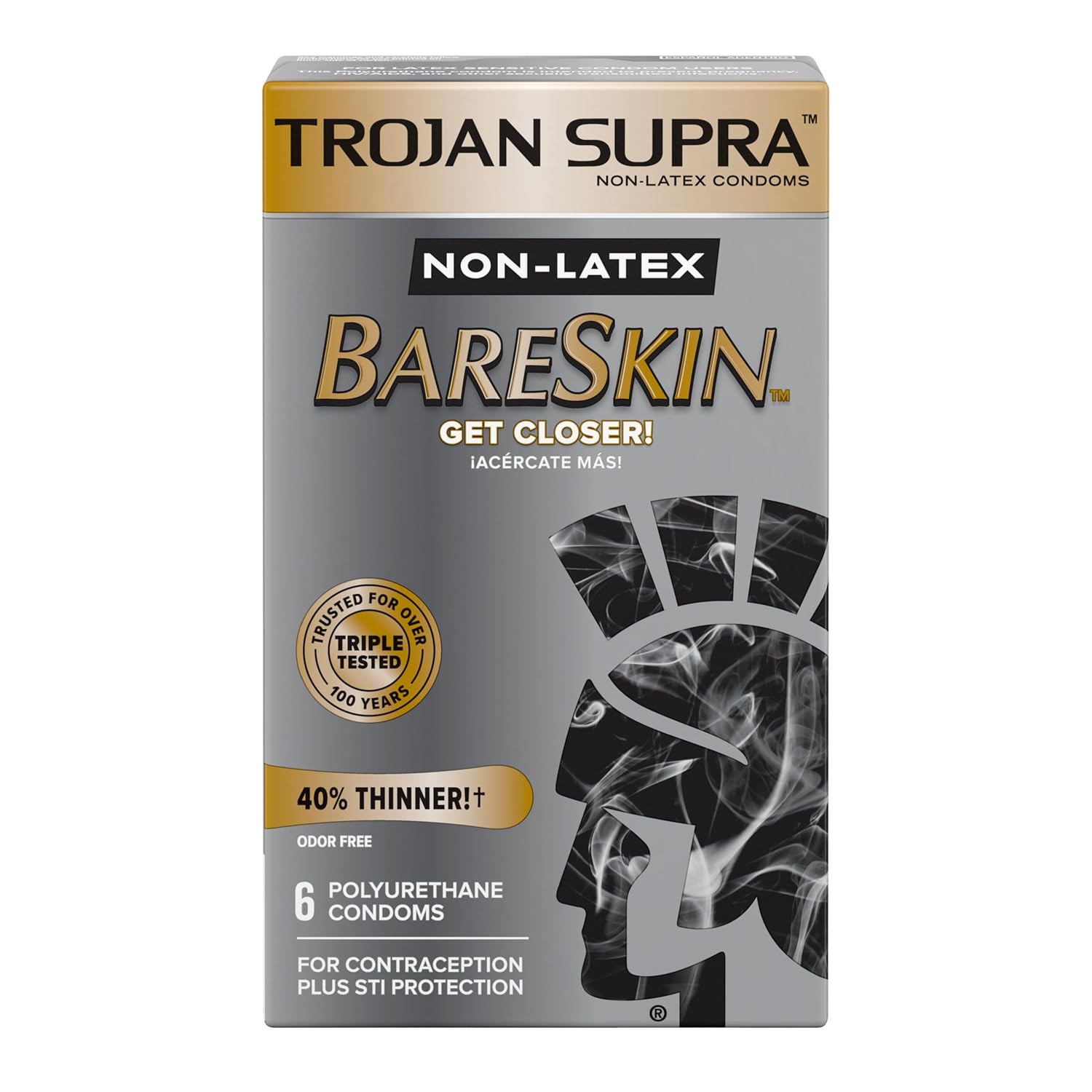 Trojan Condoms Sensitivity Bareskin, 10 Count