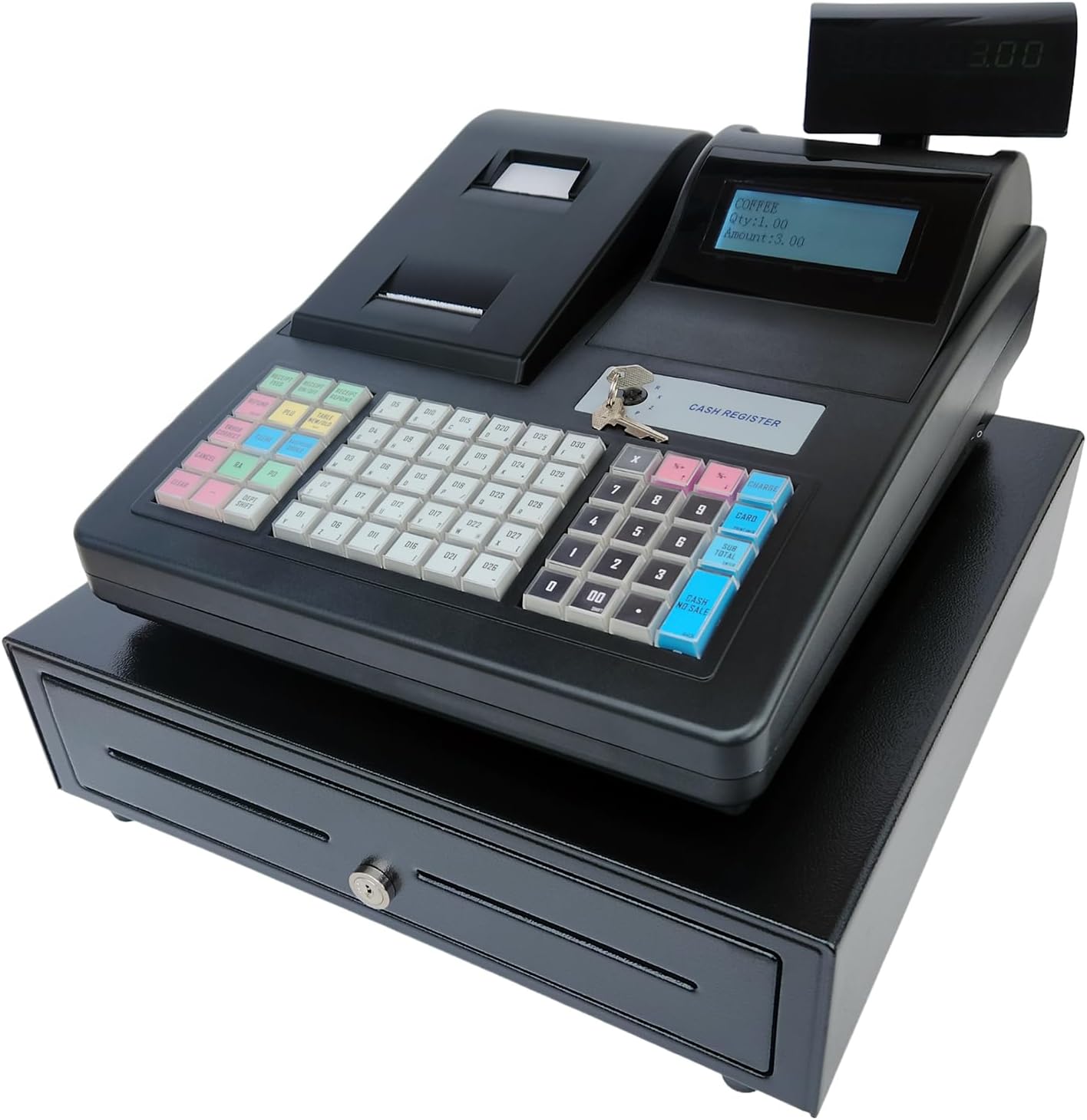 CRG520 Cash Register Till - Dual Printer. Ideal for Retail or Hospitality. Simple to Setup and Operate. Extensive Features Such as Cashiers, permissions, tabs/Tables, VAT, Receipt Header.