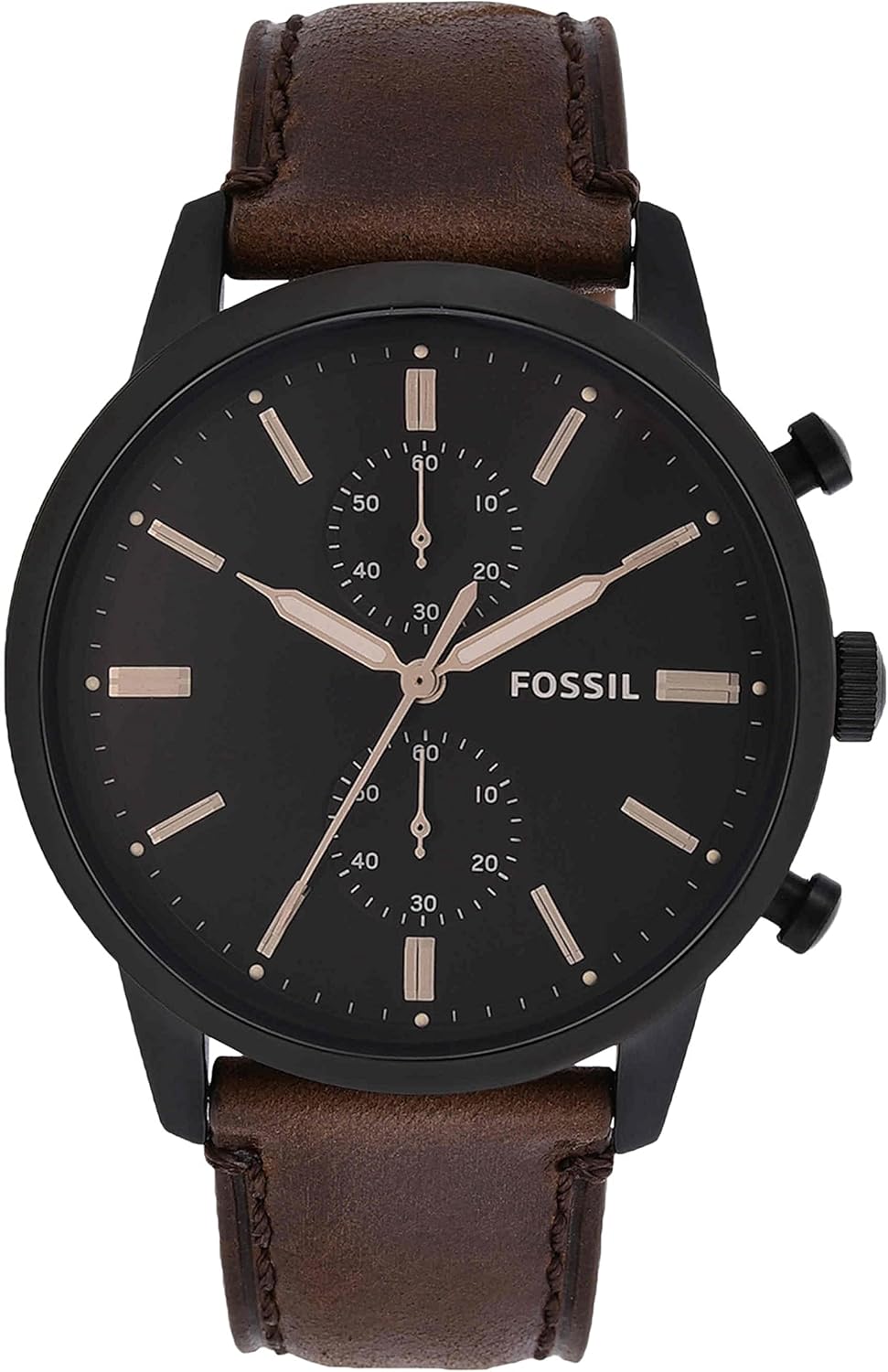 Fossil Townsman Men's Watch with Chronograph Display and Genuine Leather Band