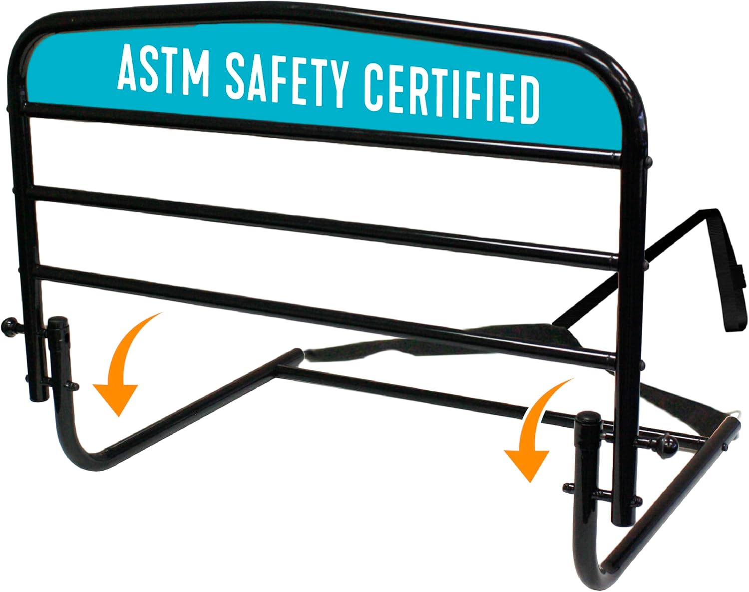 Stander 30 inch Safety Bed Rail, Folding Guardrail for Adults, Seniors, and Elderly, Bedside Stand Assist Bar, Fits King, Queen, Full, and Twin Beds, ASTM Safety Approved Bedrail