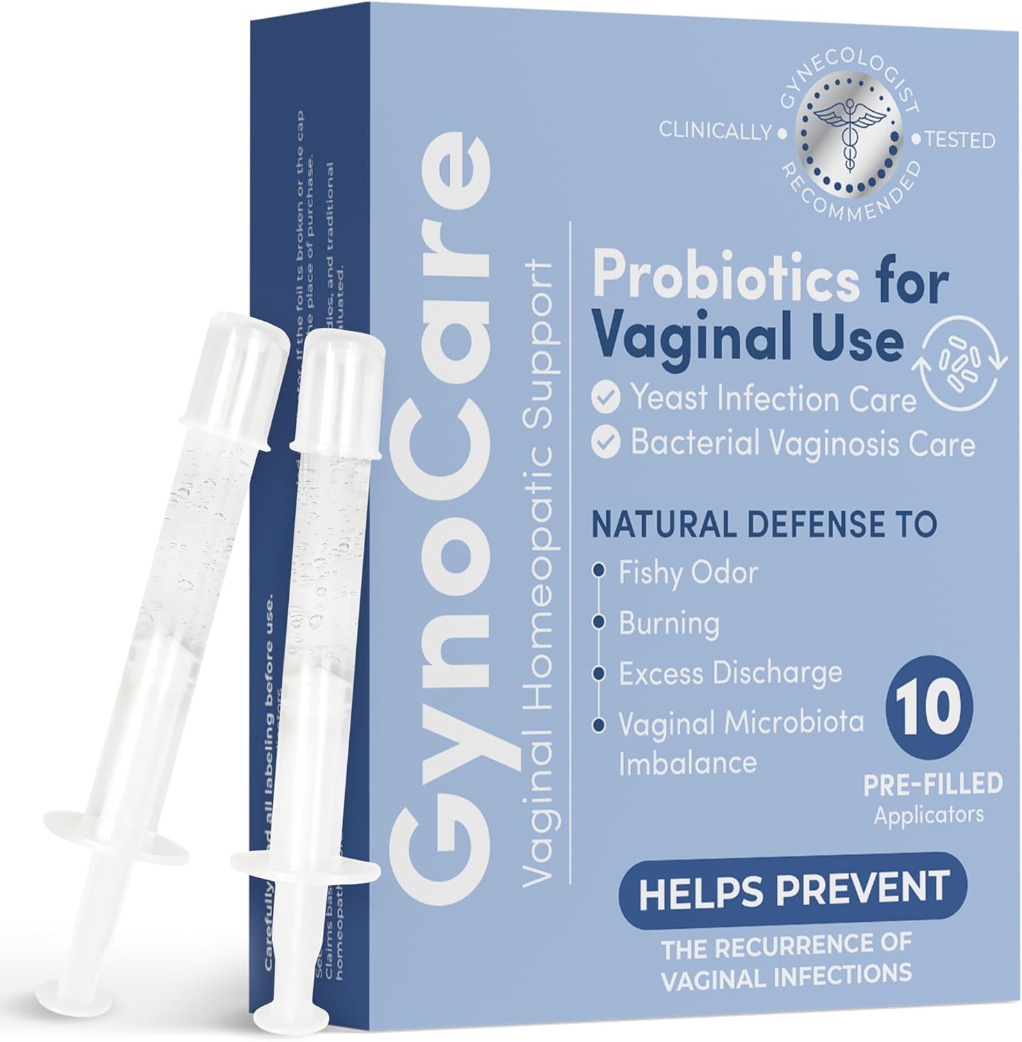 Vaginal Probiotics for Women | Feminine Care | pH Balance for Women | Yeast Infection Care | Bacterial Vaginosis Treatment | Defense Against Burning and Excess Discharge | 10 Pre-Filled Applicators