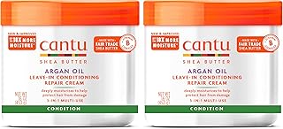 Cantu Leave-In Conditioning Repair Cream with Argan Oil, 16 oz (Pack of 2) (Packaging May Vary)