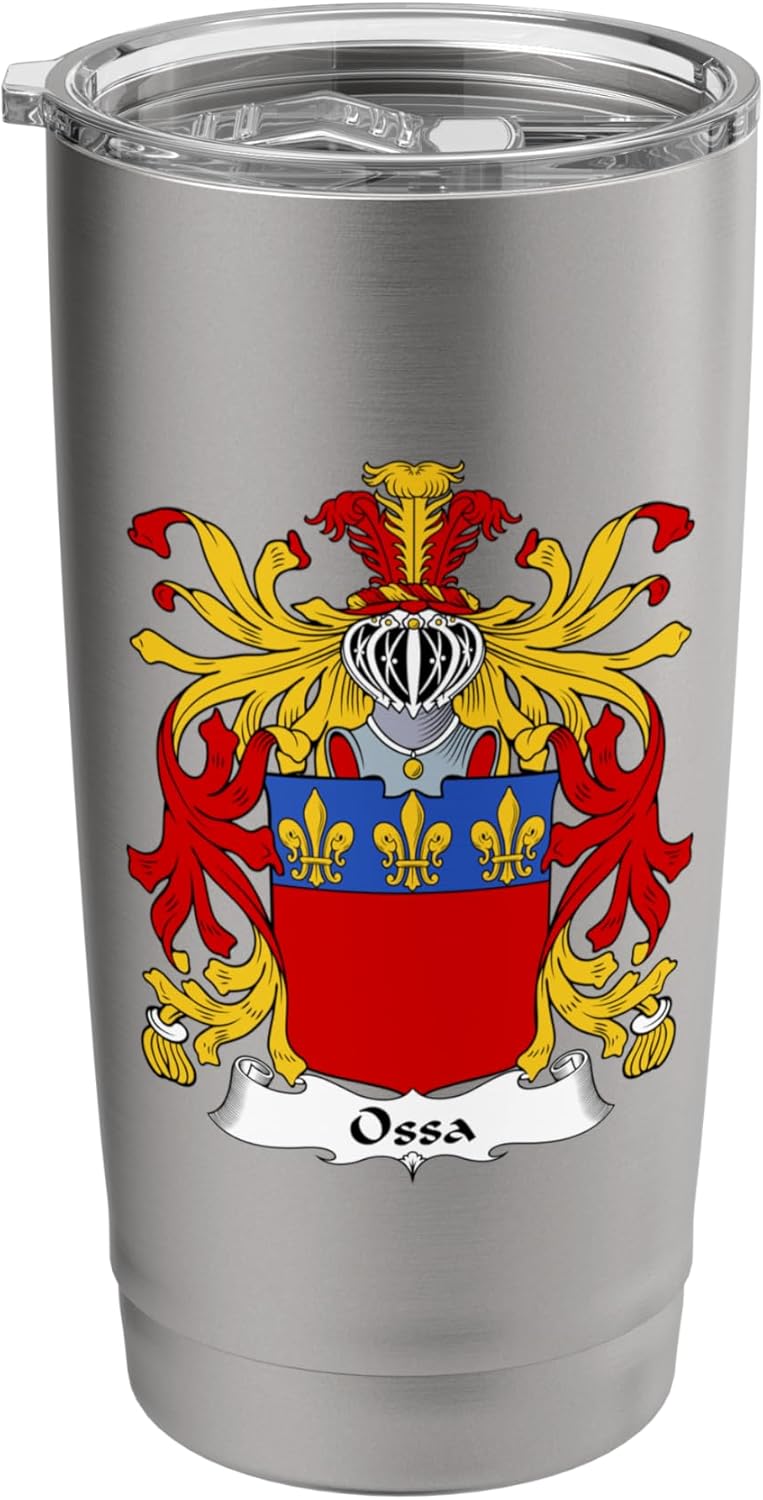 Ossa Coat of Arms - Family Crest Stainless Steel Insulated Tumbler