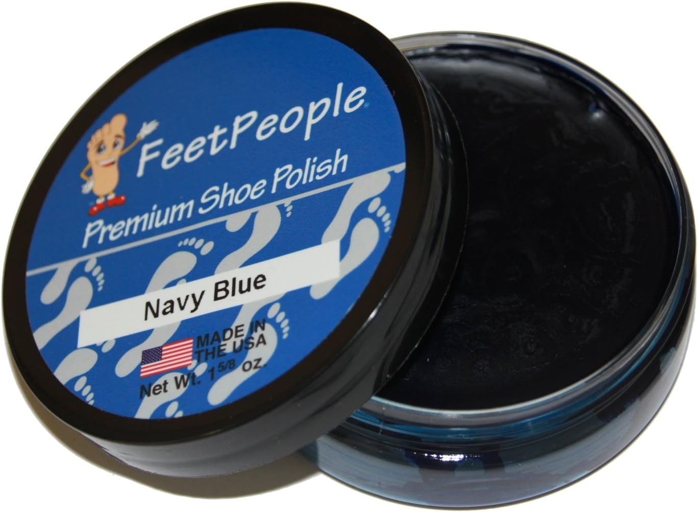 FeetPeople Premium Shoe Polish Wax (Various Colors), 1.625 Ounces