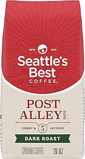 Seattle's Best Coffee Post Alley Blend Dark Roast Ground Coffee | 20 Ounce Bag