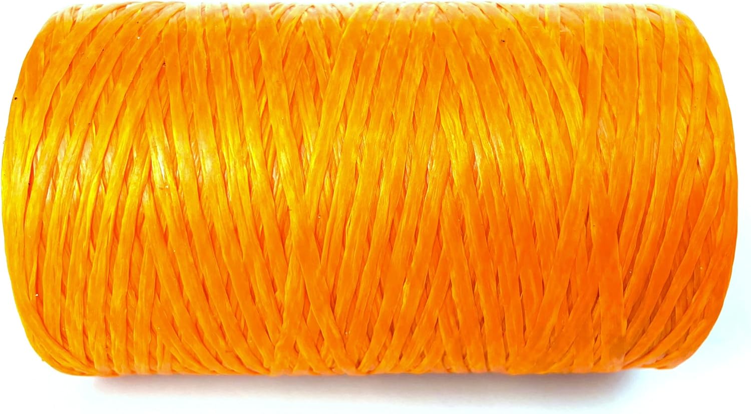 Kulay Artificial Deer Sinew Neon Orange Waxed Flat Polyester Thread for Beading, Leather, Tie-dye Crafts and Sewing, Neon Orange Sinue (5-Ply, 300 Yards or 900 Feet)