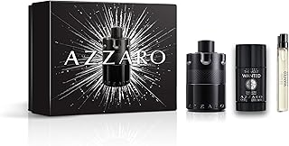 Azzaro The Most Wanted Eau de Parfum Intense - Seductive Mens Cologne Gift Set - 3-Piece Set Includes Full Size Fragrance (100ml) + Travel Size Spray (10ml) + Deodorant Stick (77g) - Gifts for Men