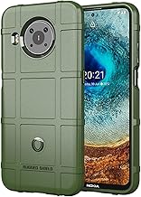 Ysnzaq Nokia X10 / Nokia X20 Straight Case,Rugged Slim Phone Case with Heavy Duty Shockproof Military Grade Anti-Fall Anti-Scratch and Camera Lens Protector Cover for Nokia X10/ Nokia X20 HD Green