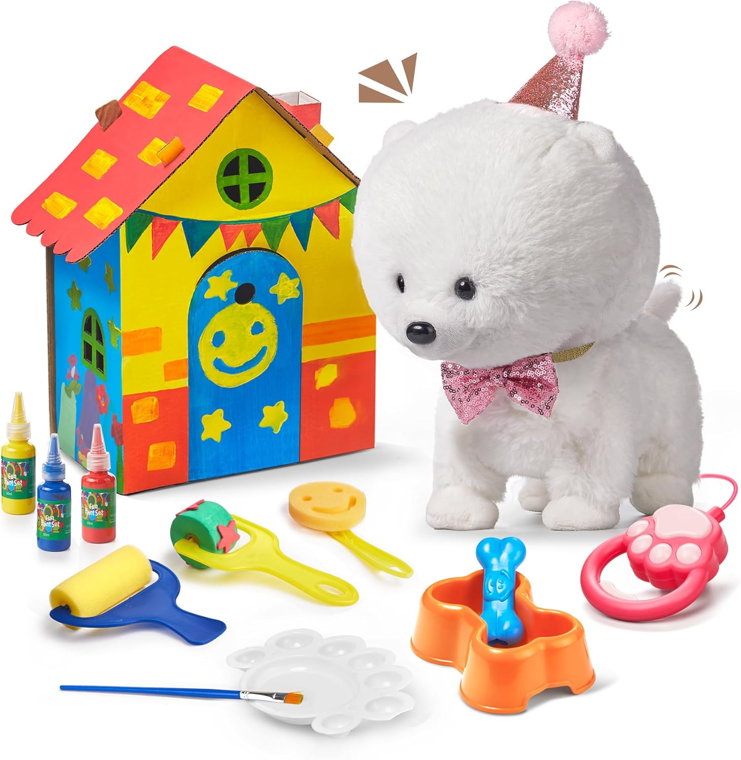 tumama Electronic Pets Dog Toy for Kids,Remote Control Plush Puppy Toy for Age 3 4 5 6 7+ Years