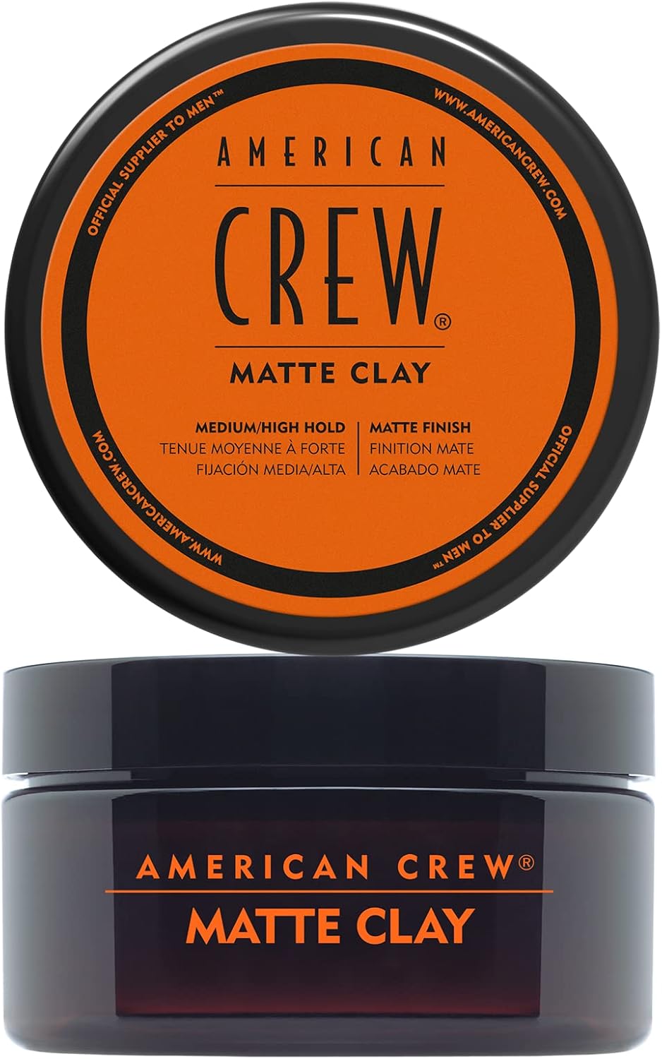 American Crew Texturising Matte Clay with Medium Hold and Low Shine, Gifts for Men, for Control and Definition, Non-Greasy formula, Hair Styling for Men - 85 g