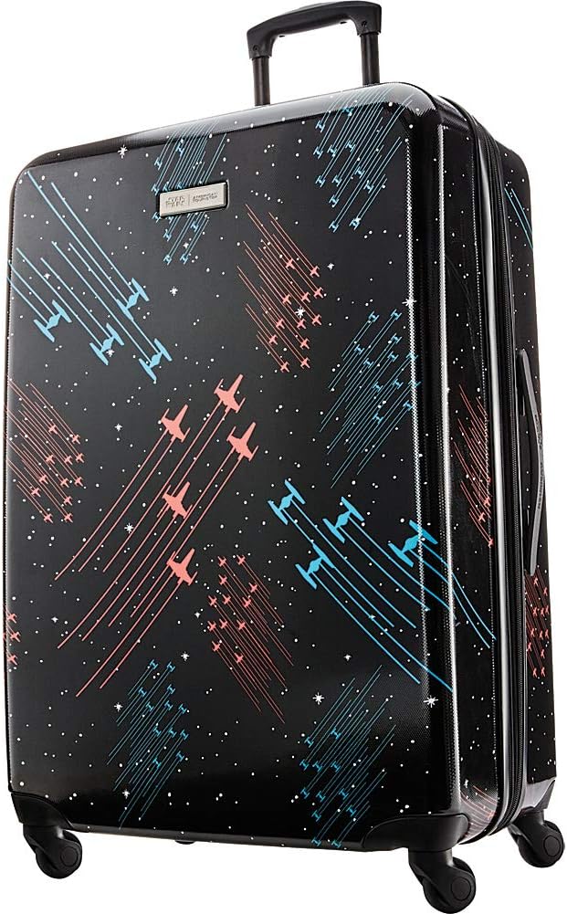 American Tourister Star Wars Hardside Spinner Wheel Luggage, Galaxy, Checked-Large 28-Inch