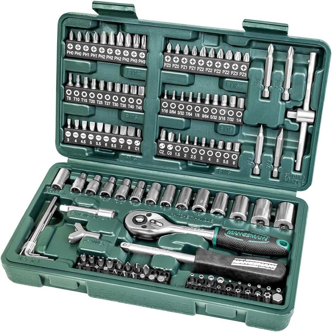 Mannesmann Socket and Bit Set (130 Pieces)