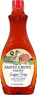 Maple Grove Farms Syrup, Sugar Free, 24 Ounce