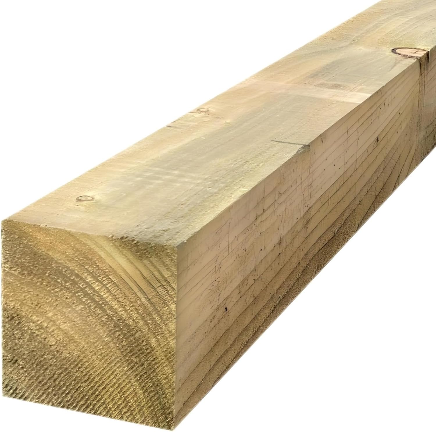 Timber Fence Post/Gate Post 75mm x 75mm (3x3 inch) 1.2m (4ft) Pressure Treated Wood