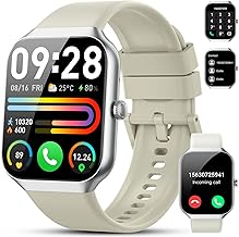 Smart Watch(Answer/Make Call), 1.96" HD Smartwatch for Men Women, 2024 Fitness Activity Tracker with 110+ Sport Modes/Heart Rate/Sleep Monitor/Pedometer, IP68 Waterproof Fitness Watch for Android iOS