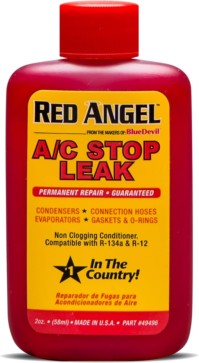 BlueDevil Products Red Angel Automotive A/C Stop Leak & Conditioner | 2 oz.