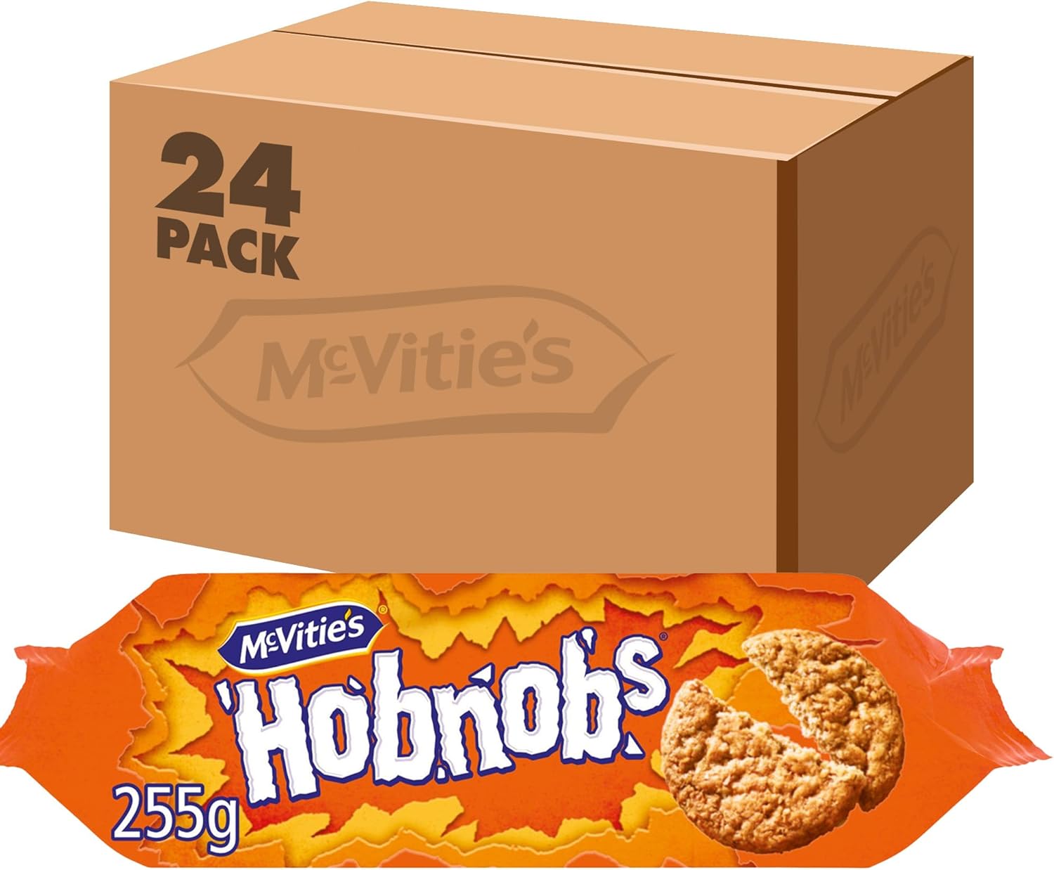 McVitie's Hobnobs Biscuits The Oaty One, 255g (24 Pack)