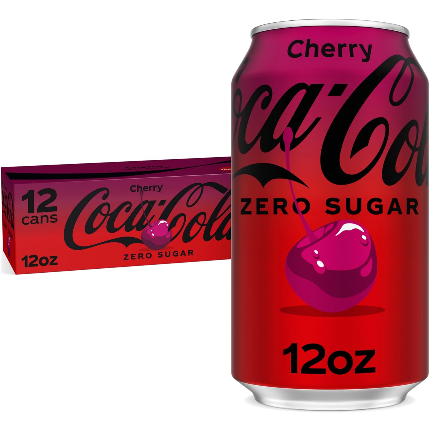 Coca-Cola Cherry Zero Soda, 12 Fl Oz (pack of 12)