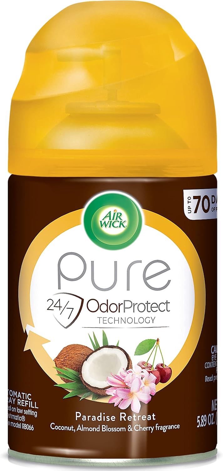 Air Wick Life Scents Freshmatic Refill Automatic Spray, Paradise Retreat, 6.17oz, Air Freshener