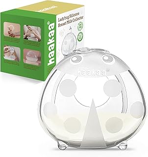haakaa Ladybug Milk Collector 1.4oz/40ml 1pc - Wearable Nursing Cup | Soft Breast Shell | Breastmilk Saver | Portable Letdown Catcher for Pumping On The Go Breastfeeding Moms, Protects Sore Nipples
