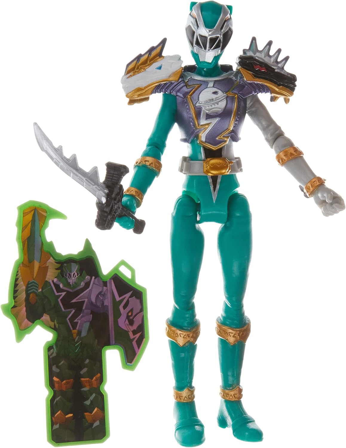 Power Rangers Dino Fury Cosmic Armor Green Ranger, 6-Inch Action Figures Make Great Gifts for Boys and Girls Ages 4 and Up