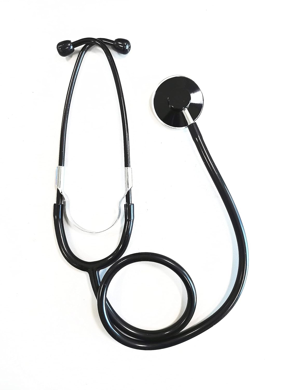 Pro Single Head Stethoscope Ideal for EMT Doctor Nurse Vet Medical Student Health Blood Stethoscope (Black)