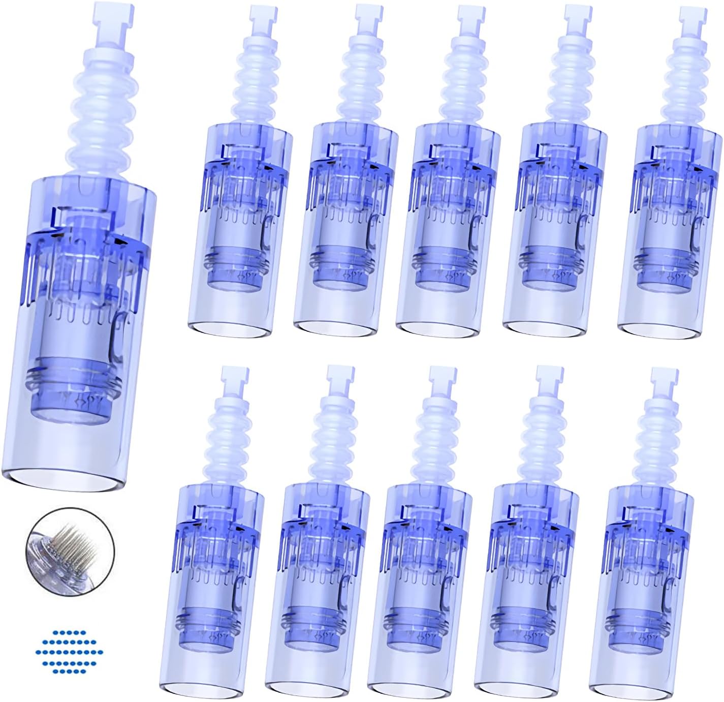 Dr.pen Ultima A6s, 36 Pin Replacement Cartridges for Dr.pen Microneedling Pen A6 Model, Authentic Disposable Replacement Cartridges (36 PINs, 10Pcs)