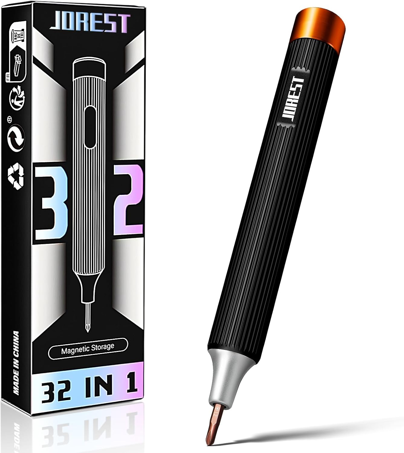 JOREST 32-in-1 Small Precision Screwdriver Set Magnetic, Valentines Gifts for Men Him Dad, Multi Bit Mini Repair Tool Kit with Torx for Glasses, PS5/4, Camera, Phone, Laptop, Electronic