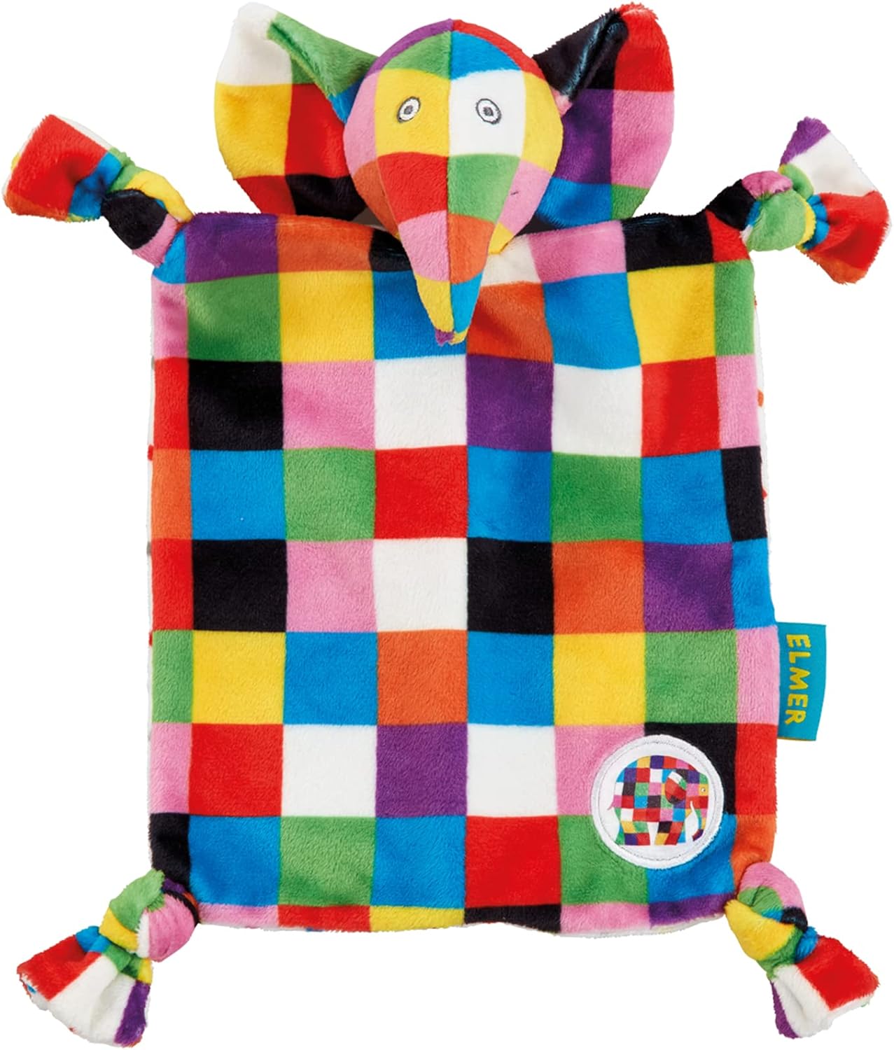 Rainbow Designs EL1448 Elephant Elmer Comfort Blanket