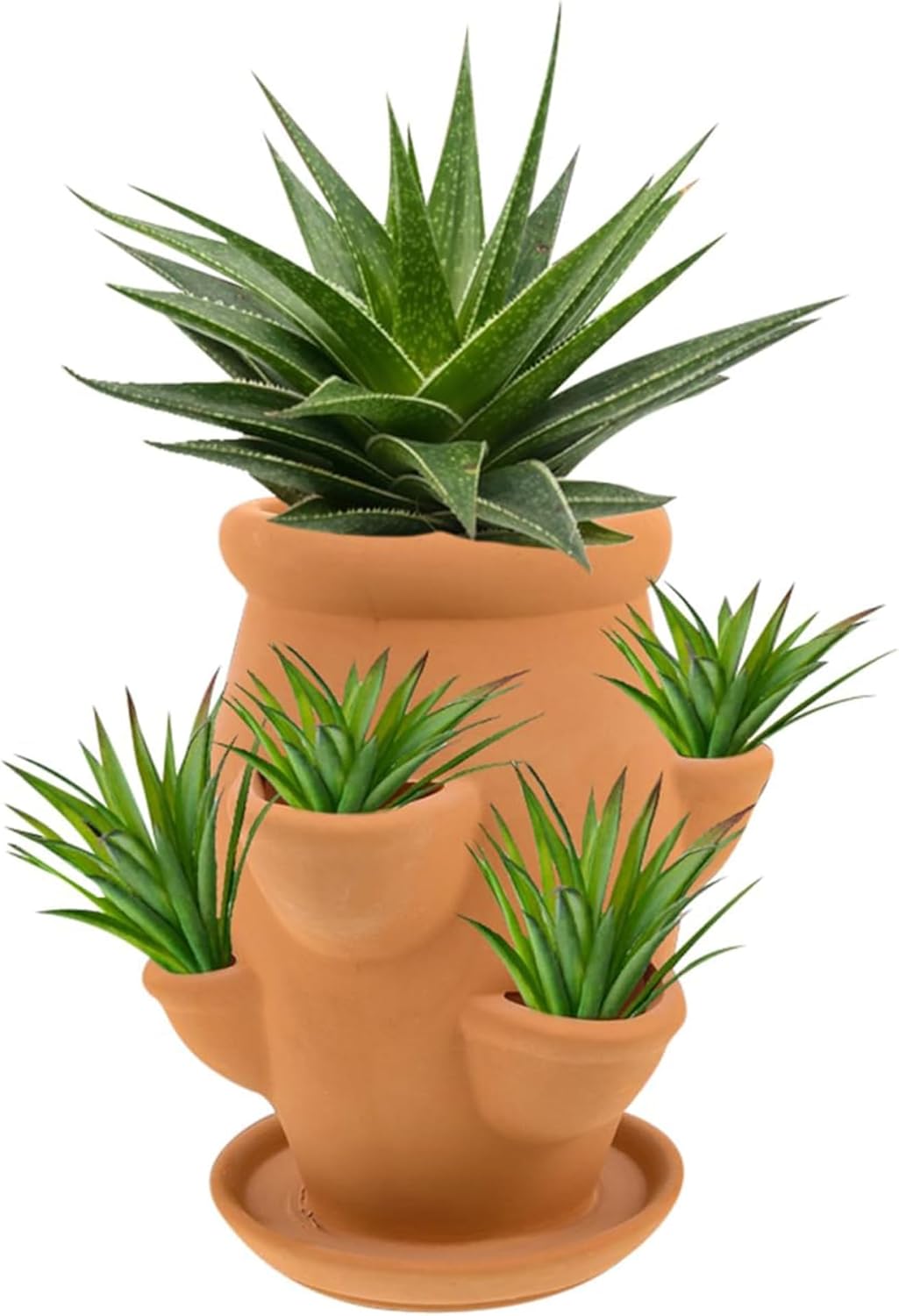 YIHANGG Strawberry Tower Planter Lightweight Terracotta Pot for Succulents Orchids Decorative Plants Vertical Planter for Gardening for Balconies