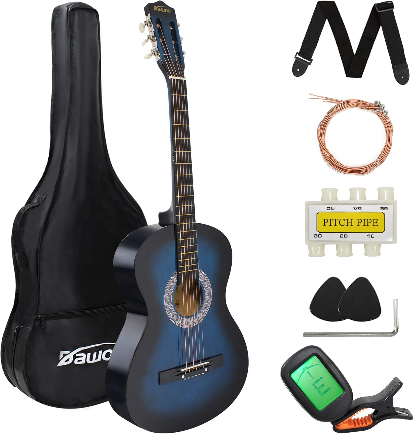 DAWOO 4/4 Size Acoustic Guitar -38 inch Classic Guitar,A Quality Choice for Beginners and Music Lovers