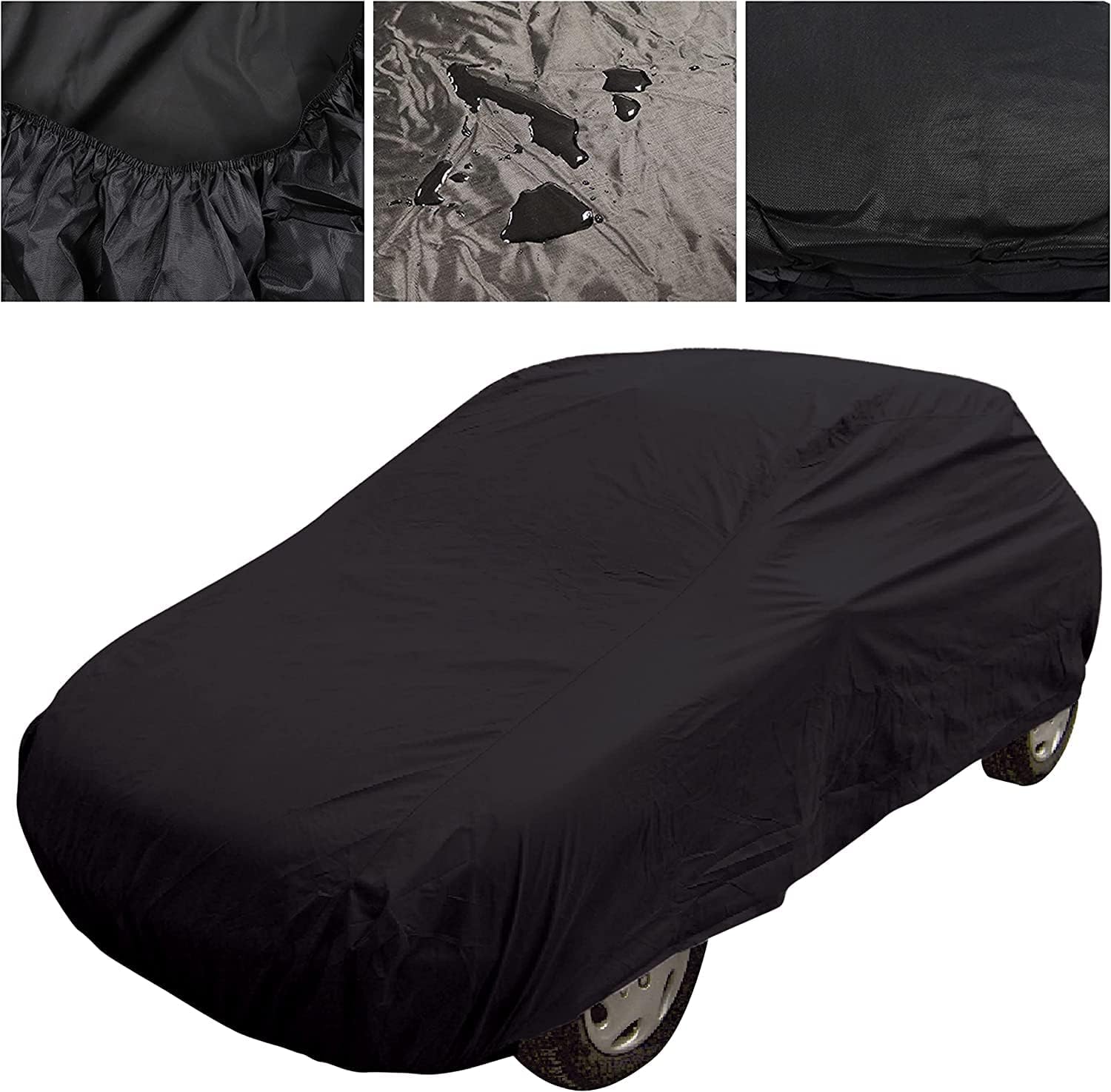 Medium Black To Fit Porsche 944 Black Indoor & Outdoor Frost Rain Breathable Full Car Cover