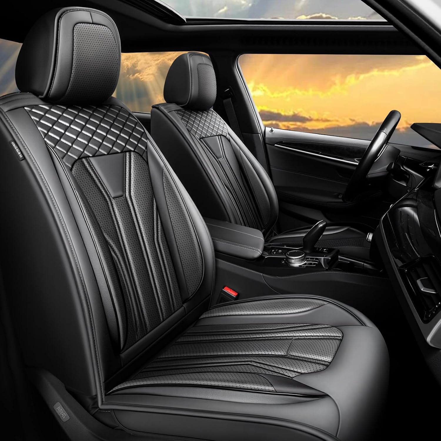 Car Seat Covers for Toyota Fj Cruiser 2007-2014 All Black