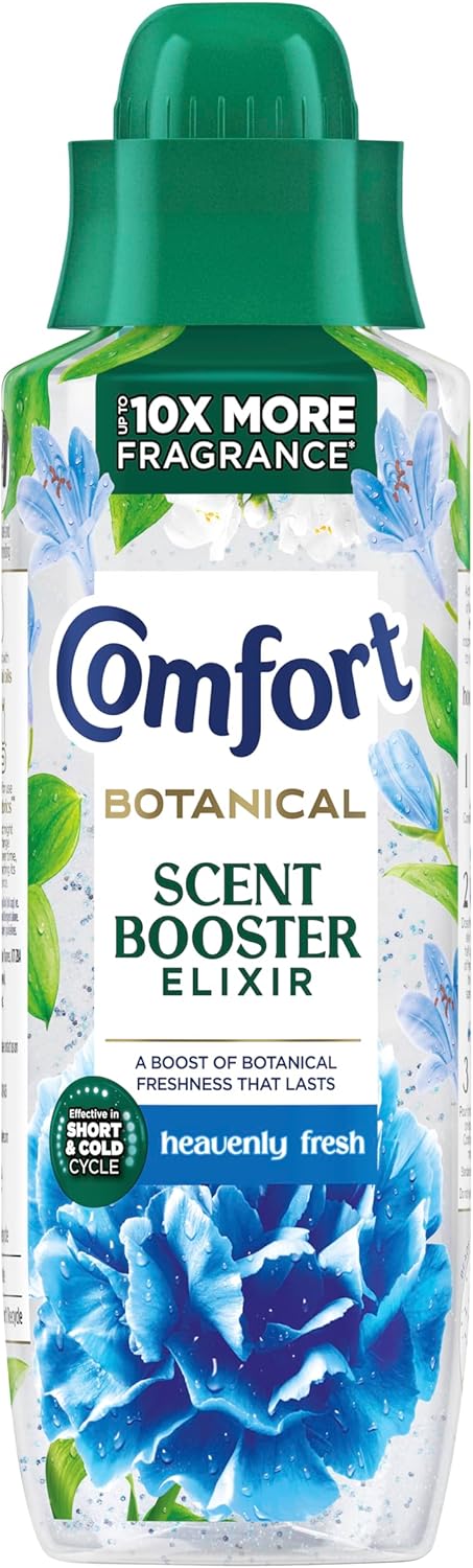 Comfort Botanical Heavenly Fresh Scent Booster Elixir up to 10x more fragrance* infuses laundry with long-lasting freshness 460 ml
