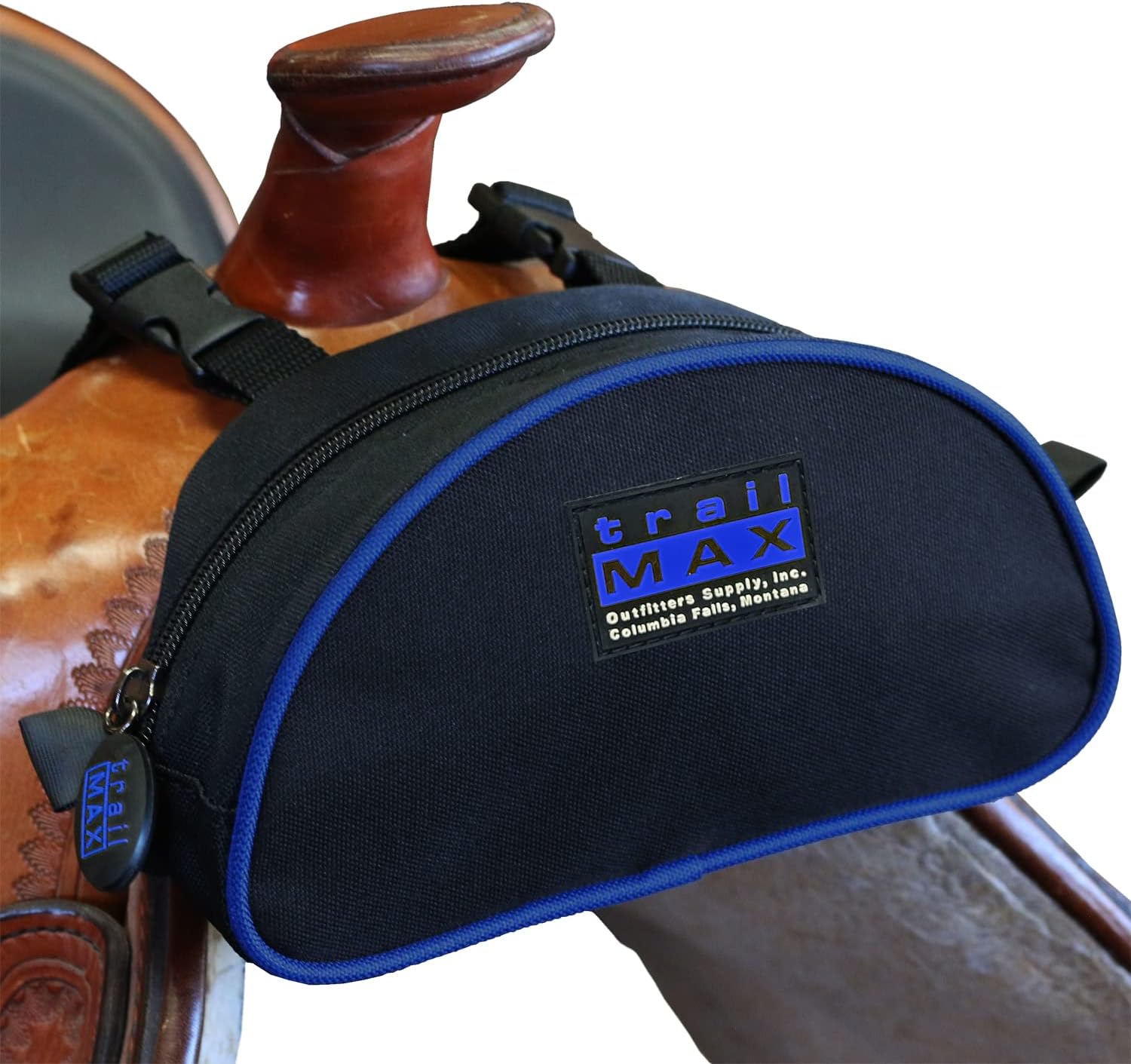 TrailMax Original Pommel Pocket Saddle Bag for Western & Endurance Saddle Horn Bags; Cellphone Pommel Pocket for Trail Riding