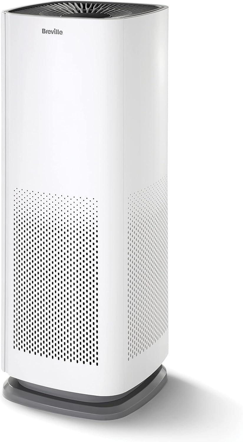 Breville 360° Autosense Air Purifier | Quiet, True H13 HEPA Filter | Removes 99.97% Dust, Smoke, Pollen & More | 4 Speeds | Sleep Mode | Filter Change Indicator | Touch Control Panel