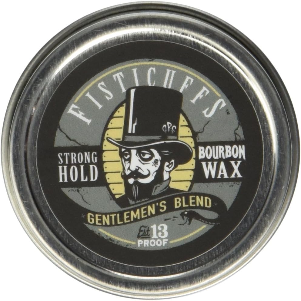 Fisticuffs Mustache Wax Fisticuffs Strong Hold Mustache Wax Gentlemen'S Blend 1 Oz. Tin