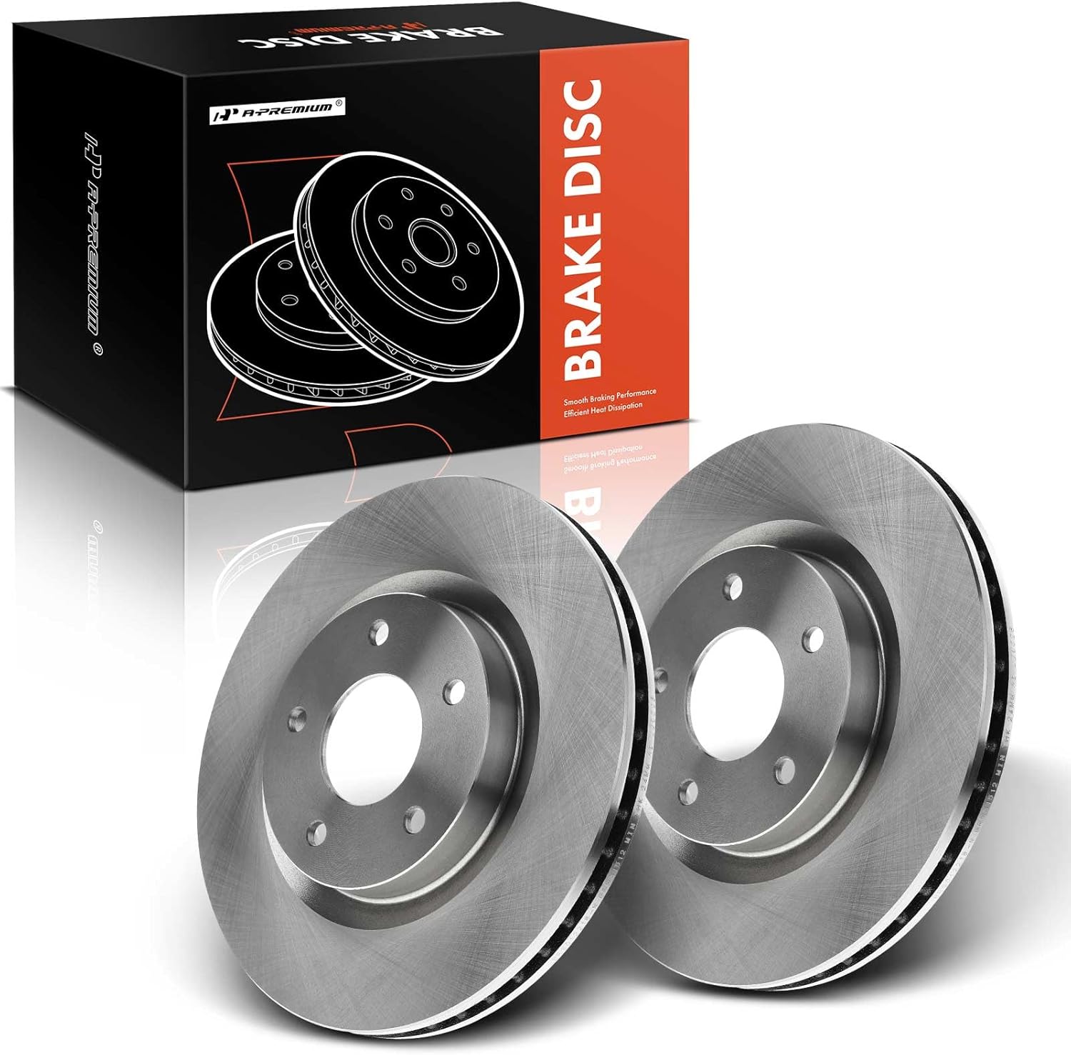 A-Premium 11.64 inch (295.8mm) Front Vented Disc Brake Rotors Compatible with Select Nissan Models - Rogue 2008-2017, Rogue Select 2014-2015, Sentra 2007-2012, 2.0L 2.5L, 2-PC Set