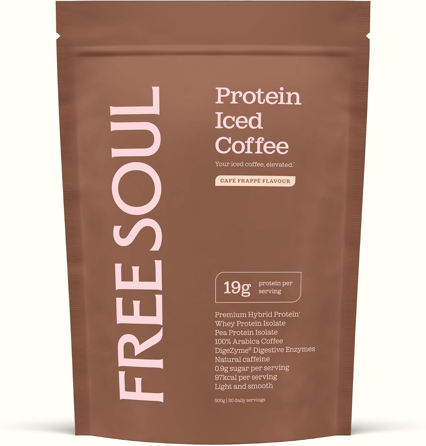 Free Soul Protein Iced Coffee, Café Frappé | Only 97Kcal
