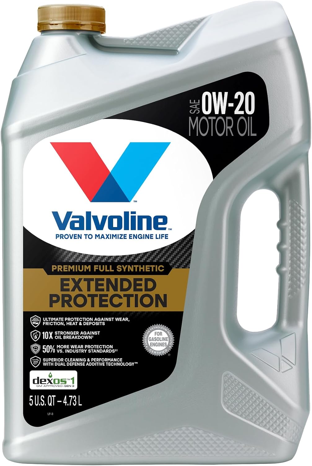 Valvoline Extended Protection Full Synthetic Motor Oil SAE 0W-20 5 Quart