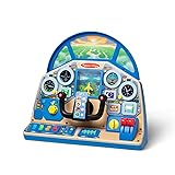 Melissa & Doug Jet Pilot Interactive Dashboard Wooden Toy for Boys and Girls Ages 3+ - FSC Certified