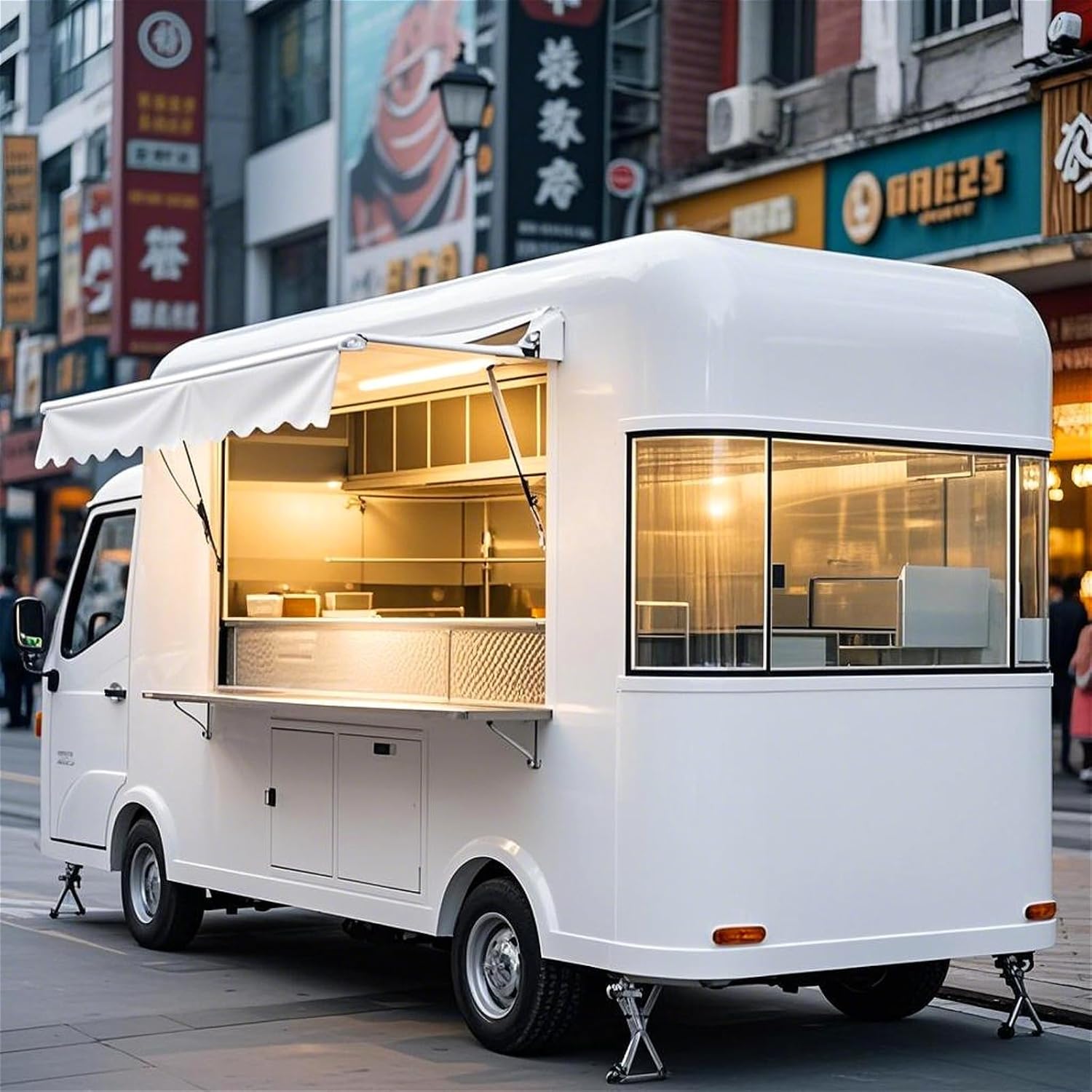 Mobile Food Trailer with Full Kitchen | Efficient Mini Food Truck for Fast Food, Coffee & Ice Cream | Portable Commercial Vending Cart