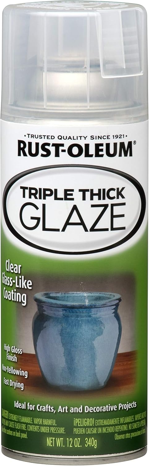 Rust-Oleum 264985-2PK Specialty Clear Triple Thick Spray, 12 oz, Clear, 2 Pack