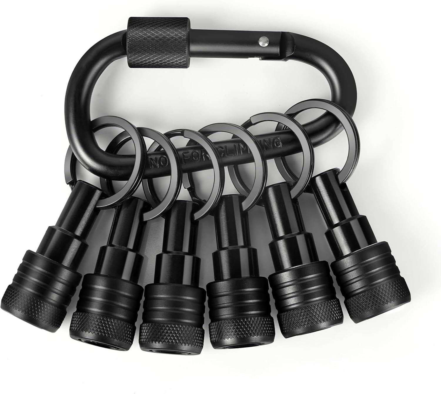 1/4 inch Hex Shank Bit Holders Keychain Quick-change Design for Nut Driver Screwdriver Drill Bit Gift for Men