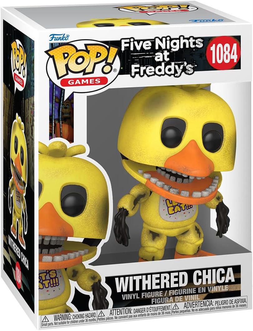 Funko Pop! Games: Five Nights At Freddy's (FNAF) - Withered Chica the Chicken - Five Nights At Freddy's - Collectable Vinyl Figure - Gift Idea - Official Merchandise - Toys for Kids & Adults